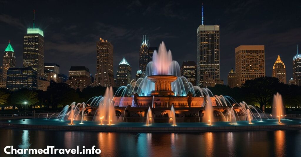 Buckingham Crown Fountain in Grant Park