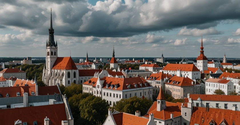 Tallinn Old Town from Kohtuotsa