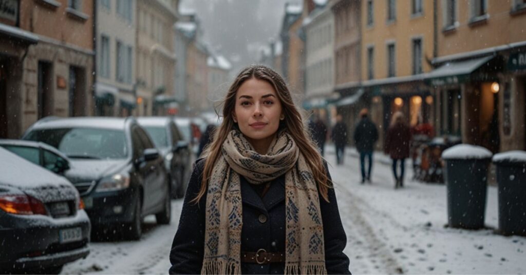 winter outfit ideas for solo female traveler