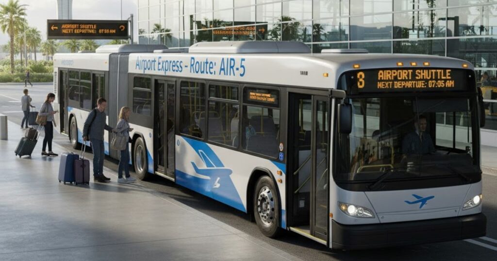 Airport Express – Route: AIR-5 Bus timings: