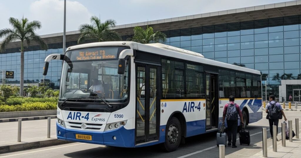 Delhi Airport Express AIR-4 Bus timings: