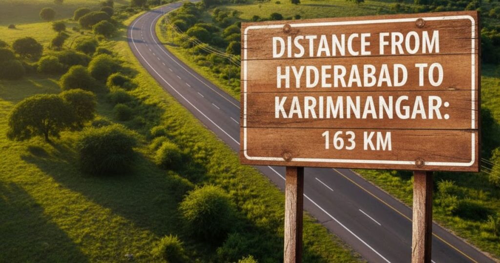 Distance from Hyderabad To Karimnagar: