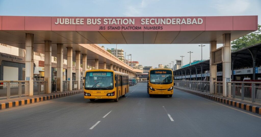 Jubilee Bus Station Secunderabad- JBS bus stand Platform Numbers
