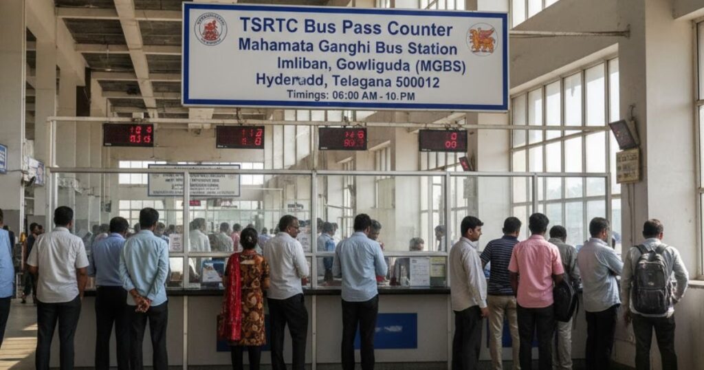 TSRTC Bus Pass Counter Address & Timings