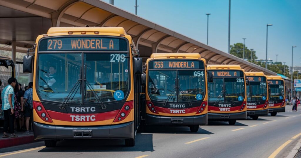 TSRTC city buses to Wonderla: 279W, 203/AR, 461, 254 & 254K